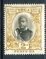 Tonga 1897 Pictorials (Wmk. Turtles) - 2d King George II - Type I - Wmk. Sideways - HM (SG 40a) - Tonga (...-1970)