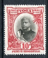 Tonga 1897 Pictorials (Wmk. Turtles) - 10d King George II - Wmk. Upright - HM (SG 49) - Tonga (...-1970)