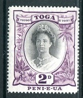 Tonga 1942-49 Pictorials (Wmk. Script CA) - 2d Queen Salote HM (SG 76) - Tonga (...-1970)