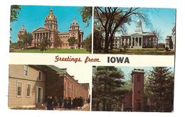 ETATS-UNIS--IOWA---greeting From IOWA--state Capitol Des Moines--multi-vues --voir 2 Scans - Des Moines