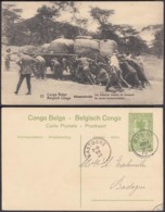 CONGO EP VUE 5C VERT "N°22 Elisabethville - Les Premiers Moyens De Transport" (DD) DC6986 - Entiers Postaux