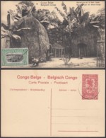 CONGO EP VUE 10C ROUGE "N°13 Habitations Sur Le Haut Congo" (DD) DC6994 - Entiers Postaux