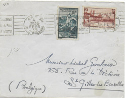 1939 - ENVELOPPE De PARIS => ST GILLES LES BRUXELLES (BELGIQUE) - Storia Postale