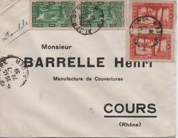 ALGERIE  ENVELOPPE TIMBREE  SAUVEUR JAIS  22 RUE DE LA LYRE  ALGER  CACHET  1939 - Lettres & Documents