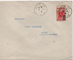ALGERIE  ENVELOPPE TIMBREE  COMPTOIR NORD AFRICAIN  BOITE POSTALE 10   ORAN   CACHET  1940 - Cartas & Documentos