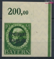 Bayern Mi.-Nr.: 169B Postfrisch 1920 König Ludwig Mit Aufdruck (9399764 - Bavaria