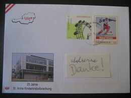 Österreich- Pers.BM Michael Tritscher Ex- Schirennläufer Auf Schmuckkuvert - Personalisierte Briefmarken
