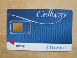Itineris GSM SIM Card, Cellway,1994-1995, Fixch Chip - Sin Clasificación