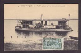 CPA Congo Français Afrique Noire Timbré Non Circulé Bateau - French Congo