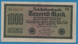 DEUTSCHES REICH 1000 Mark Code EK  	15.09.1922	# Lb 045155  P# 76f - 1000 Mark