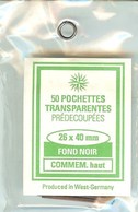 RDV - Pochettes 26x40 Fond Noir (simple Soudure) - Postzegelhoes