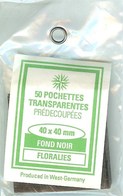 RDV - Pochettes 40x40 Fond Noir (simple Soudure) - Postzegelhoes