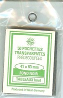 RDV - Pochettes 41x53 Fond Noir (simple Soudure) - Bandes Cristal