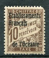 OCEANIE   N°  2 * (Y&T)  (Taxe)  (Neuf Charnière) - Postage Due