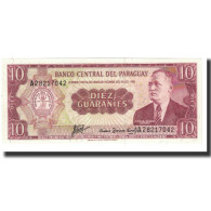 Billet, Paraguay, 10 Guaranies, 1952, 1952-03-25, KM:196a, NEUF - Paraguay