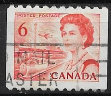 Canada 1969. Scott #468A (U) Transpostation, Train, Ship, Plane ** Complete Issue - Roulettes