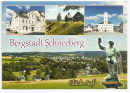 Bonne Chance Bergstadt Schneeberg !  Carte Postale Neuve Non Circulée - Schneeberg