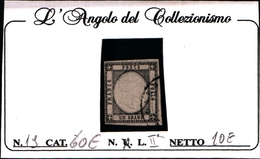 91122) ITALIA-NAPOLI-Province Napoletane- 1 GRANA -Effigie Di Vittorio Emanuele II A Rilievo-USATO - Naples