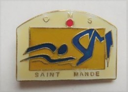 A265 Pin's Natation OMS Saint Mande Val De Marne Achat Immédiat - Natation