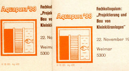 DDR P86II-37-88 C37 Postkarten Zudruck PASSERVERSCHIEBUNG Weimar 1988 - Private Postcards - Mint