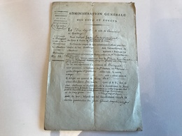 ADMINISTRATION GENERALE DES EAUX ET FORETS - AIN Commune De BELIGNAT Arrdt NANTUA - AN 14 - 1805 - Historical Documents