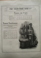 Machine TOUR Sculfort & Fockedey à Maubeuge - Page De 1925 Catalogue Sciences & Tech. (Dims. Standard 22 X 30 Cm) - Machines