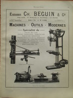 Machine TOUR PERCEUSE  Beguin  Le Havre  - Page De 1925 Catalogue Sciences & Tech. (Dims. Standard 22 X 30 Cm) - Macchine