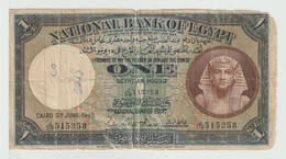 Egypt - 1948 - ( 1 EGP - Pick-22 - Sign #6 - ROSS ) - Fine - As Scan - Egypte