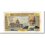 France, 5 Nouveaux Francs, Victor Hugo, 1961, 1961-04-06, TTB, Fayette:56.7 - 5 NF 1959-1965 ''Victor Hugo''