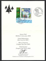 Joyeux Noel Meilleurs Voeux Pour 2005--signed Jos Wolff - Brieven En Documenten