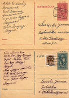 PS  1941 1940  WITH RAILWAY CANCEL GARAMSZENTGYORGY - Postcards