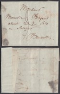 BELGIQUE LETTRE DE TIRLEMONT 04/06/1812 " 94 TIRLEMONT" 47X11mm VERS BRUXELLES  (DD) DC-7093 - 1794-1814 (Période Française)