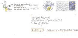 2008 Ligue De Champagne-Ardennes De Badminton : Entier Postal PAP - Badminton