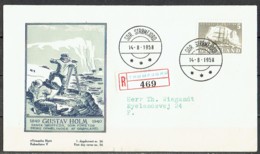 Greenland 1958. Michel 41 Registered  FDC Sent To Denmark. - Storia Postale