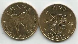 Ghana 5 Cedis 1984. High Grade - Ghana