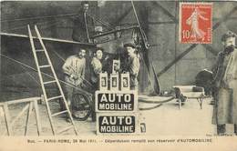BUC - Vol Paris-Rome Mai 1911, Déperdussin Aviateur, Publicité Automobiline. - Buc