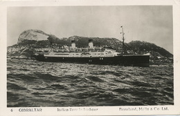 Gibraltar Shipping Italian Liner In Harbour - Gibraltar