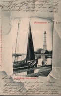 ! Alte Ansichtskarte Swinemünde, Leuchtturm, Lighthouse, Phare, Osternothafen, 1902 - Polonia