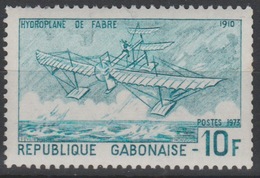 Gabon Gabun 1973 / 1976 Mi. 506b Hydroplane De Fabre Airplane Avion Flugzeug Wasserflugzeug Roulette Rollenmarke Roll - Aerei