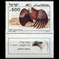 ISRAEL 1985 - Scott# 899 Vulture Tab 500s MNH - Unused Stamps (without Tabs)