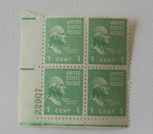 USA 1907 GEORGE WASHINGTON BLOCK MNH** - Unused Stamps