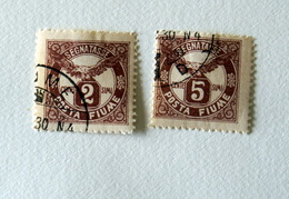 ITALIA FIUME 1919 SEGNATASSE COMPLETE SET USED - Fiume