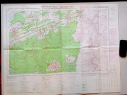 ©1984 OLLOY-SUR-VIROIN TREIGNES Viroinvalle CARTE D ETAT MAJOR NISMES DOURBES VIRVES TREIGNES OIGNIES-EN-THIERACHE S900 - Viroinval