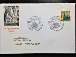 Vatican, Circulated Cover To Portugal, "Filatelic Event", "Salon Philatélique De Paris", "Architecture", "Christmas"2010 - Cartas & Documentos