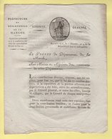 Prefet De La Manche - 7 Floreal An 9 - Repartition Des Contributions Directes - Historical Documents