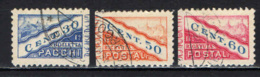 SAN MARINO - 1928 - TIPO A DOPPIA SEZIONE NON DENTELLATI IN MEZZO - USATI - Paketmarken