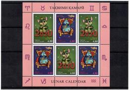 Tajikistan 2020 . Lunar Calendar (Year Of The Rat). M/S Of 6 - Tadzjikistan