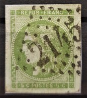 FRANCE 1870 - LYON Cancel - YT 42Ba - 5c - 1870 Ausgabe Bordeaux