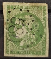 FRANCE 1870 - BOURGOIN-JALLIEU Cancel - YT 42Ba - 5c - 1870 Bordeaux Printing