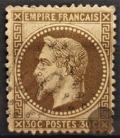 FRANCE 1867 - Canceled - YT 30b - 30c - 1863-1870 Napoléon III Lauré